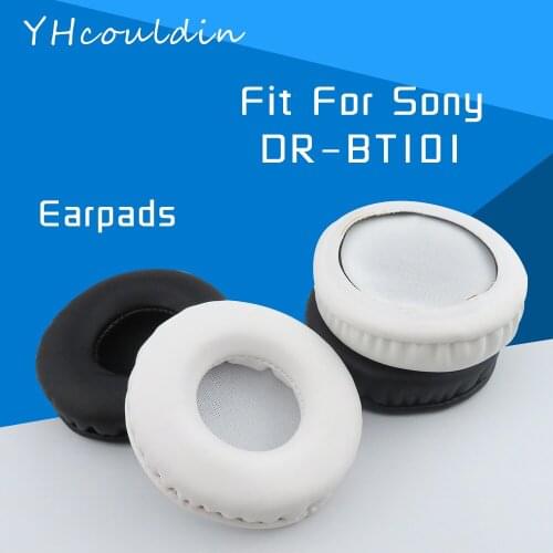 YHcouldin Earpads For Sony DR BT101 DR-BT101 Headphone Accessaries Replacement Wrinkled Leather Soft Material