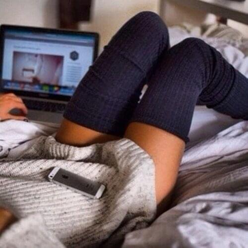 Women Autumn Winter Fashion Legging Thick and Warm Knitted Stockings