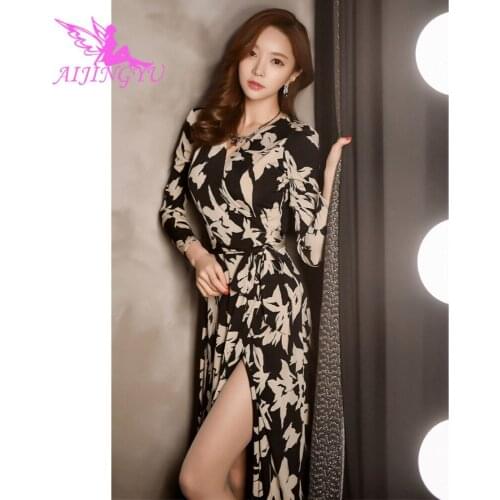 AIJINGYU Sexy Party Gown Women Long Dress Special Occasion Prom Dresses Evening Elegant Formal 2021 Fashion Gowns FK337