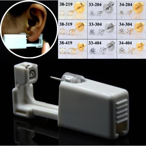 1PC Disposable Sterile Ear Piercing Unit Cartilage Tragus Helix Piercing Gun NO PAIN Piercer Tool Machine Kit Stud DIY Jewelry