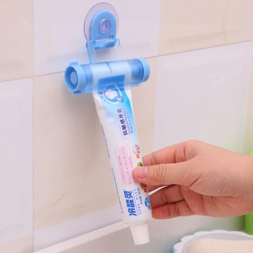 1 Piece!!! Plastic Rolling Tube Squeezer Useful Toothpaste Easy Dispenser Bathroom Holder Free Shipping Color Random