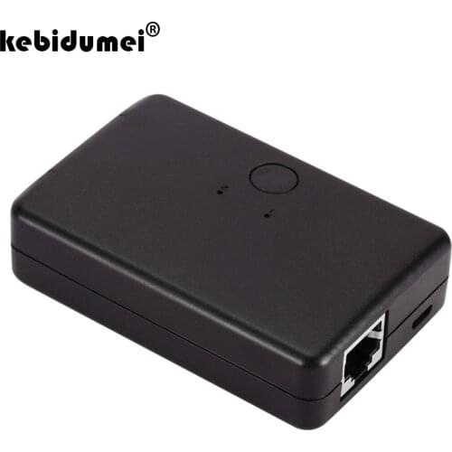 2 Ports RJ45 CAT6 LAN HUB Network Switch Box Selector For Laptop 2 In 1 Out Ethernet Network Cable Splitter Connector Adapter