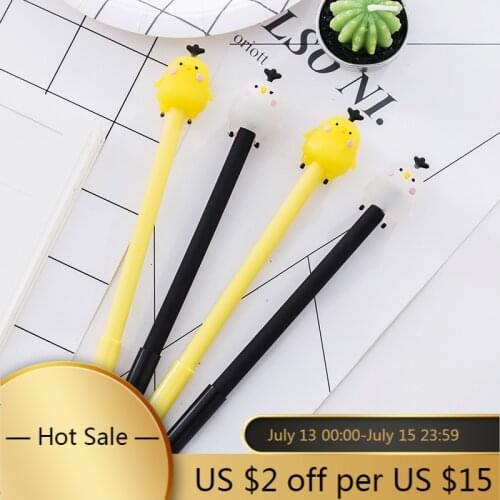 36pcs Creative Stationery Neutral Pen Cartoon Modeling Gollum Black Water 0.5mm signature Neutral wholesale