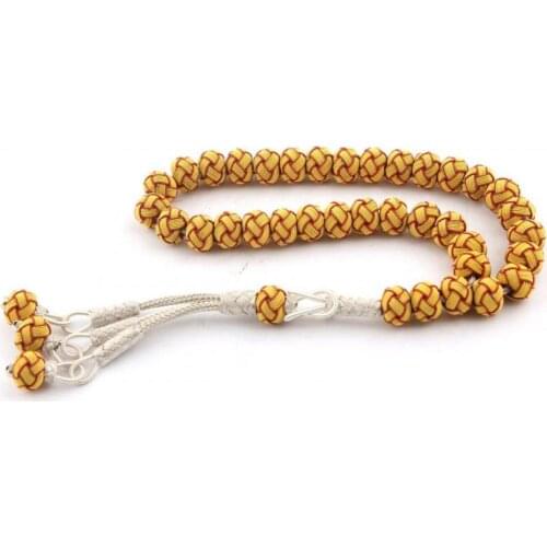 925 Sterling Silver Handmade Rosary with Trabzon Kazaz Style Blue and Red Color