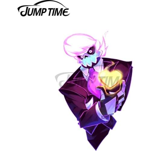 Jump Time 13 x 11.5cm For Feeling Like Ghost Car Sticker Windshield Trunk Decal Refrigerator Personality Vinyl Car Wrap