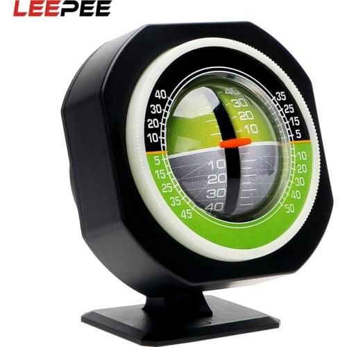 LEEPEE Built-in LED Car Compass Car Vehicle Declinometer Gradient Inclinometer Angle Auto Slope Meter Level High-precision