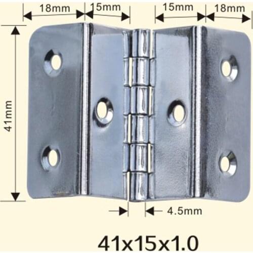 Freeshipping 41*15*1mm Iron Metal Hinge Sewing Machine Folding Table Furniture Flip Tray Hinges Big Door Hinges