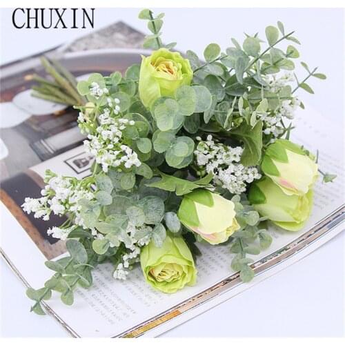 Holding Bouquet Artificial Flowers Artificial Plants Home Decor Wedding Decoration Fake Flowers