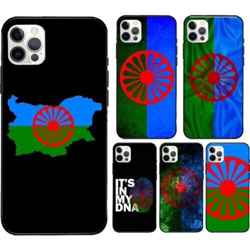 Gypsy Romani Roma Flag Fundas For iPhone 12 Pro Max Mini XR X XS Max SE 2020 6S 7 8 Plus 11 Pro Max Phone Case