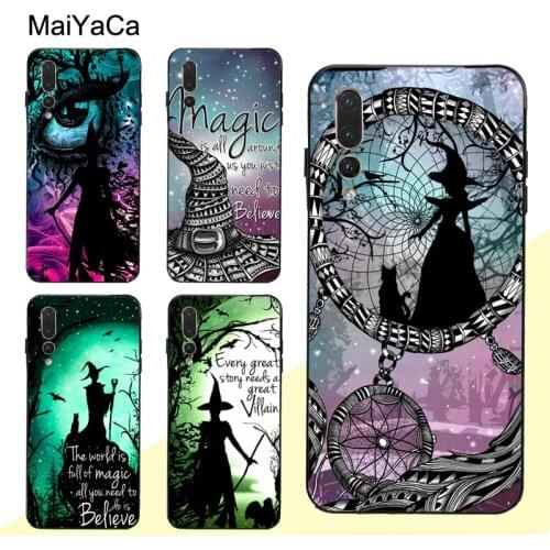 MaiYaCa Magic Witches Hat Case For Huawei P30 Pro P40 P10 P20 Lite Mate 20 30 10 Lite P Smart 2019 Z