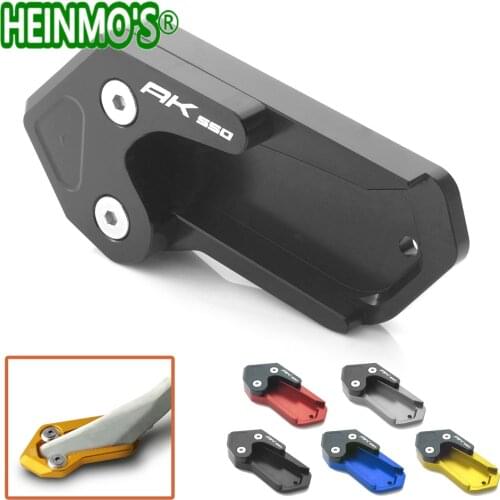 For kymco ak550 Side stand Extension pad ak 550 kickstand enlarge Plate For kymco accessories 2017 2018 Motorcycle CNC Aluminum