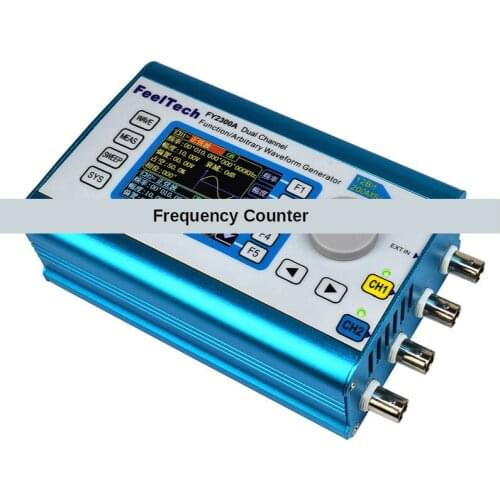 FY2300 12MHz Arbitrary Waveform Dual Channel DDS Signal Generator Sine wave 200MSa/s Sampling rate 100MHz Frequency meter