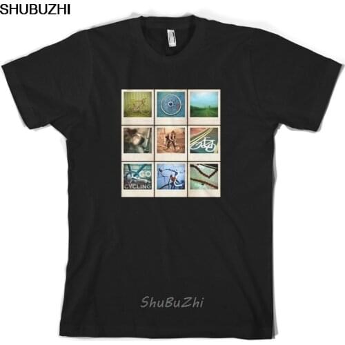 Go Cycling Photo Collage - Mens T-Shirt - Cyclist - Bicycle - Cool Casual pride t shirt men Unisex New Fashion tee shirt sbz3153