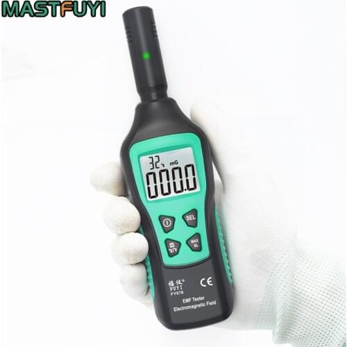 EMF Meter Electromagnetic Radiation Detector Handheld Digital Lcd Dosimeter Tester For Electric Field Radiation Ghost Meter NEW
