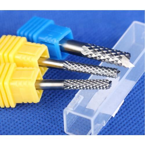 1pc 3.175--6mm SHK A series PCB milling corn End Milling Cutters Carbide PCB CNC Engraving Tools