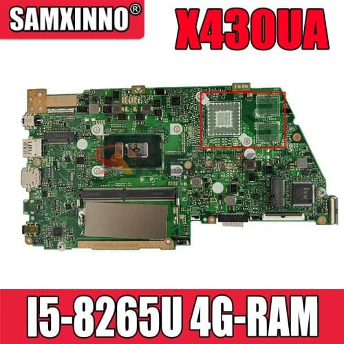 For ASUS X430UA X430U A430U S4300U Laptop motherboard Motherboard X430UA Mainboard 4G-RAM I5-8265U