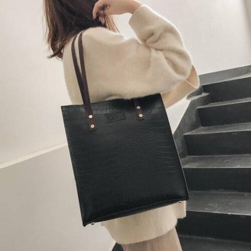 Fashion Crocodile Pattern Women Handbag Leather Ladies Hand Bags Luxury Handbags Women Bags Designer shoulder bag for women 2020