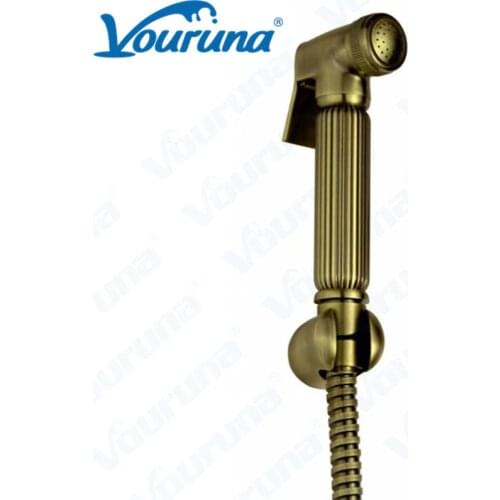 VOURUNA Antique Bronze Hygienic Shower Shattaf Set for Toilet Hand Bidet Spray Kit