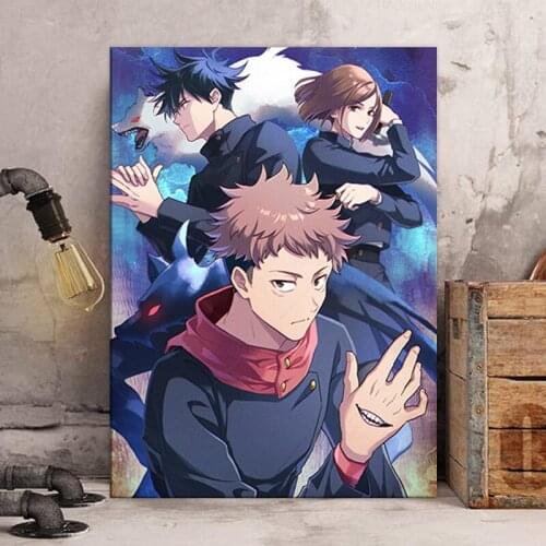 Anime Jujutsu Kaisen Posters Art canvas Poster Wall Art Painting Study Home Living Room Decoration Pictures