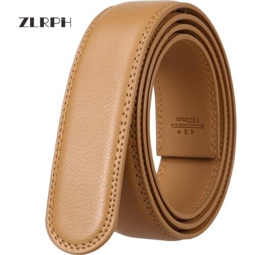 ZLRPH 2021 Quality Automatic Buckle yellow Belts Cummerbunds cinturon hombre Men Belt Male Genuine Leather Strap Belts For Men