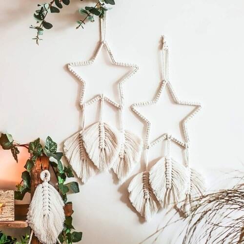 Romantic Dromenvanger Tassels Christmas Decorations Gift Flaky Clouds Bohemia Dreamcatcher Night Light Wind Chimes Party