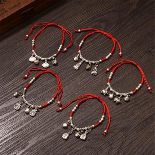 Lucky Handmade Feng Shui Red String Rope Woven Bracelet Friendship Wristbands