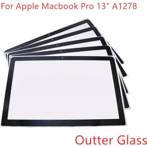 New A1278 Glass For Apple Macbook Pro Unibody 13" A1278 LCD Screen Glass MB990 MC374 MD313 MD101 2009~2012