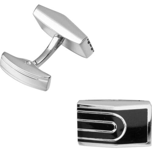 High quality black men Wedding Shirt Button Cufflinks tunnel shape nail Cufflinks 3 pair pack sale