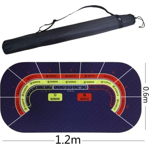 Upscale Baccarat Suede Rubber Mat Texas Hold'em Casino Poker Tablecloth Water Resistant Poker Table Game Mat Poker Table