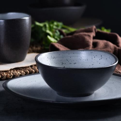 1PC RELMHSYU Nordic Style Ceramic Western Food Steak Dessert Plate Dish Saucer Rice Noodle Bowl Coffee Water Cup Tableware