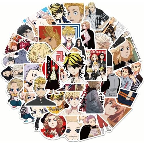 10/50Pcs Cartoon Tokyo Revengers Anime Stickers Kid Waterproof Graffiti Sticker Cool luggage Guitar Skateboard Laptop Stikers