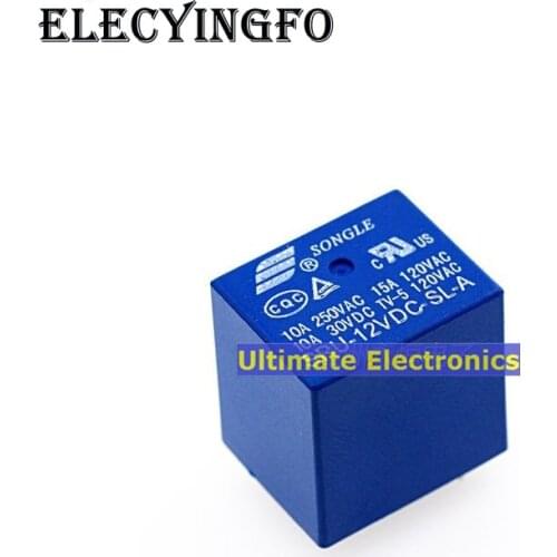 10pcs 4feet| SRU-05VDC-SL-A SRU-12VDC-SL-A SRU-24VDC-SL-A A group of normally open 4 feet 15A Relays
