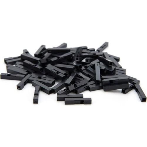 100pcs 2.54mm 1Pin Plastic Dupont Shell Head Plug Dupont Housing Pin Header Jumper Wire Housing Connector