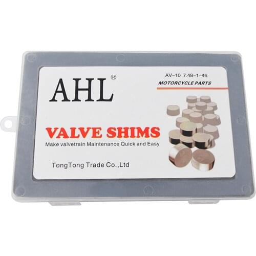 46pcs Motorcycle Adjustable 7.48mm Valve Shims Kit for Yamaha YZF750R YZF600R YZF1000 YZF-R6S YZ250F WR250F GTS1000A FZS600 FZ6