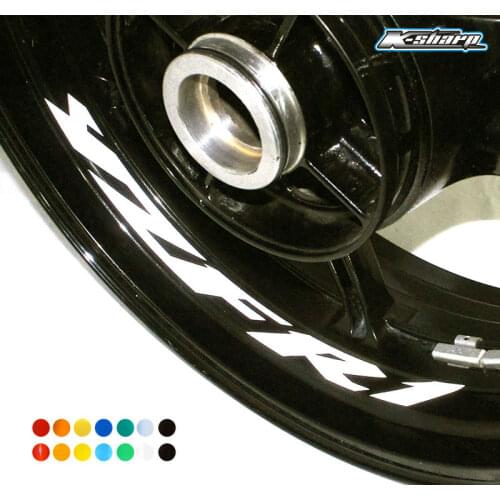 8 X CUSTOM INNER RIM DECALS WHEEL Reflective STICKERS STRIPES FIT YAMAHA YZF R1