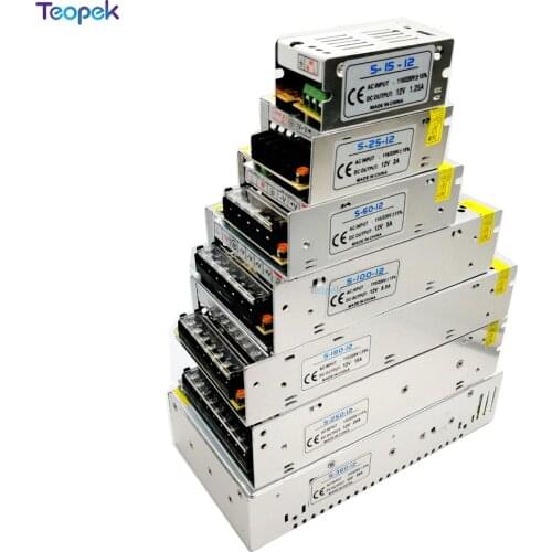AC 220V to DC 12 V 1A 2A 3A 5A 8.5A 10A 15A 20A 30A 40A 50A switching power supply power adapter, led strip transformer