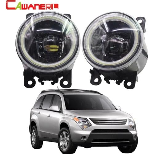 Cawaner 2 Pieces Car 4000LM LED Bulb H11 Fog Light Angel Eye DRL Daytime Running Light 12V For Suzuki XL7 XL-7 2007 2008 2009