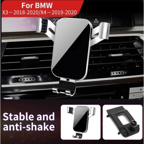 Car Mobile Phone Holder Mounts Stand GPS Special Gravity Navigation Bracket For BMW X3 X4 G01 G02 2018 2019 2020 Car Accessories
