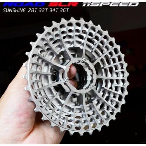 Free Shipping SLR 11s -28T Cassette Racing Speed Gravel Bike -36T -34T Ultralight K7 V -32T CNC Flywheel