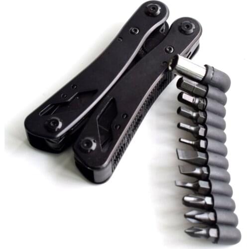 Chanseon 24 in 1 Multifunctional Plier Stainless Steel Outdoor Portable Screwdriver kit Set Pocket Hand Tool Knife Folding Tool