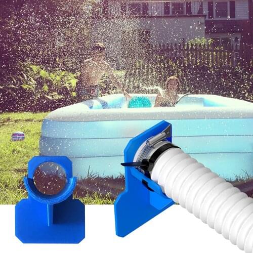 Swimming Pool Pipe Holder Mount Supports Pipes 30-37mm Fits Above Ground Straps Tape Anti-Kink Hose Brackets Outlet Cable Tie