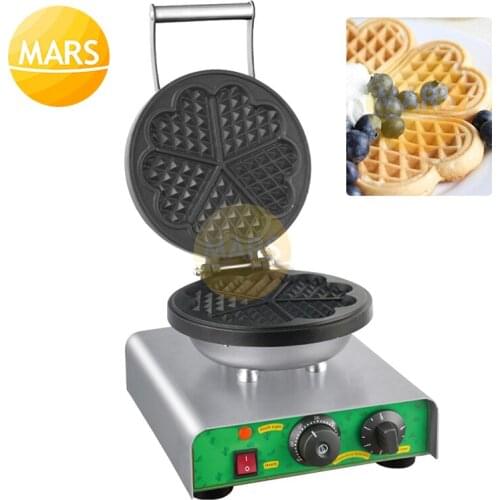 Electric Waffles Maker Heart Shape Waffle Bread Machine Commercial Bubble Egg Cake Oven Pan Non-stick Kitchen Waffle Baker