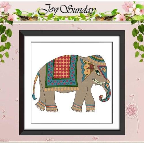 Elephent patterns counted Cross Stitch 11CT 14CT Cross Stitch Set Wholesale Animals DIY Cross-stitch Kit Embroidery Needlework