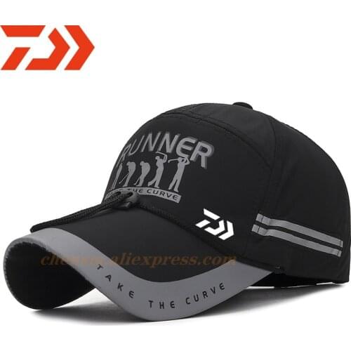 Daiwa 2021 Summer Cap Men Reflected Light Outdoor Breathable Sun Protection Casual Sport Fishing Hats Unisex High Quality Cap