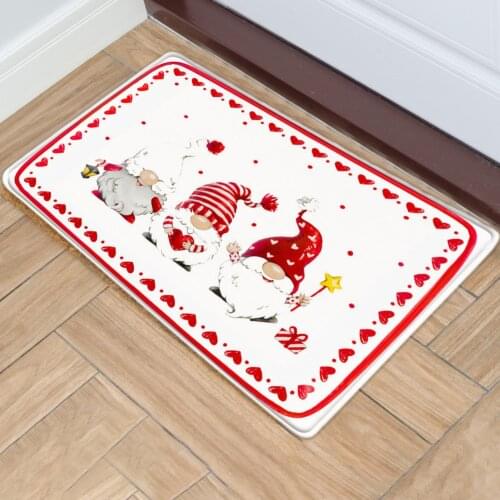 Valentines Day Faceless Doll Love Doormat Absorbent Non-slip Carpet Home Living Room Bathroom Bedroom Decorative Doormat