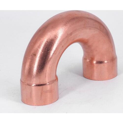 Copper 180 Elbow Plumbing Pipe Fitting Water Gas Oil Scoket Weld Coupler End Feed 180 Deg 38mm x1.2mm x95