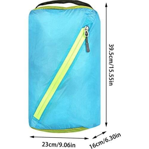Outdoor Camping Storage Bag Multifunctional Waterproof Backpack Clothing Anti-dirty Separation Diagonal Zipper Storage Bag