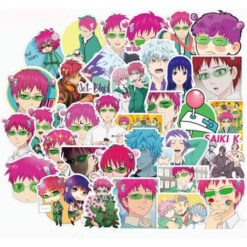 10/30/50 Pcs Saiki Kusuo Stickers Japanese Anime Sticker For Decal On Guitar Suitcase Laptop Phone Fridge Motorcycle Car