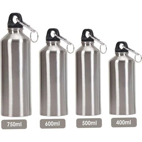 Outdoor Running Camping Travel Stainless Steel Single Layer Sport Water Bottle Camp Cooking Supplies Camping Hiking Accessories