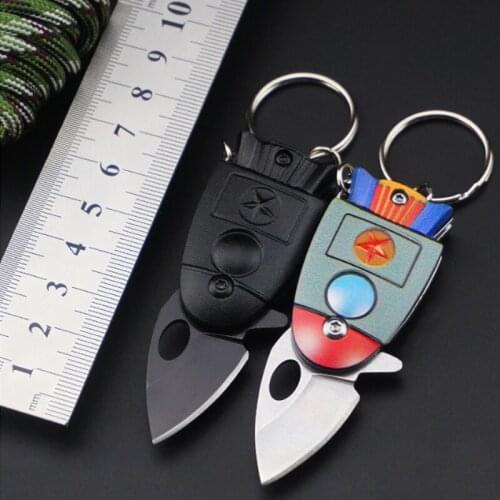 Outdoor Tactical Camping Hunting Survival Pocket Folding KnifeChain Defense Tool Mini EDC Multi Knives Portable Knife